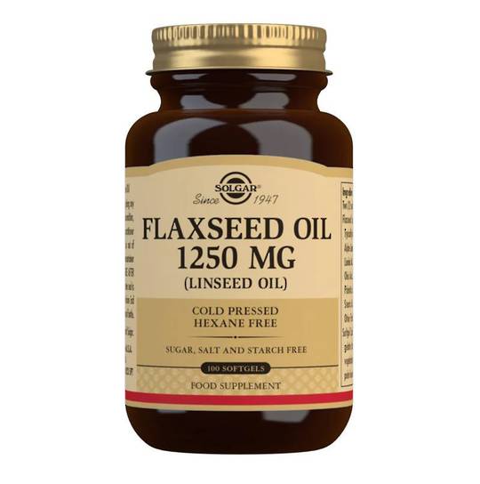 Solgar Flaxseed Oil 1250mg 100 capsules